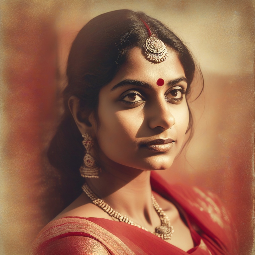 How To Transform Your Selfie Into A Bollywood-Style Red Saree Poster - NDTV