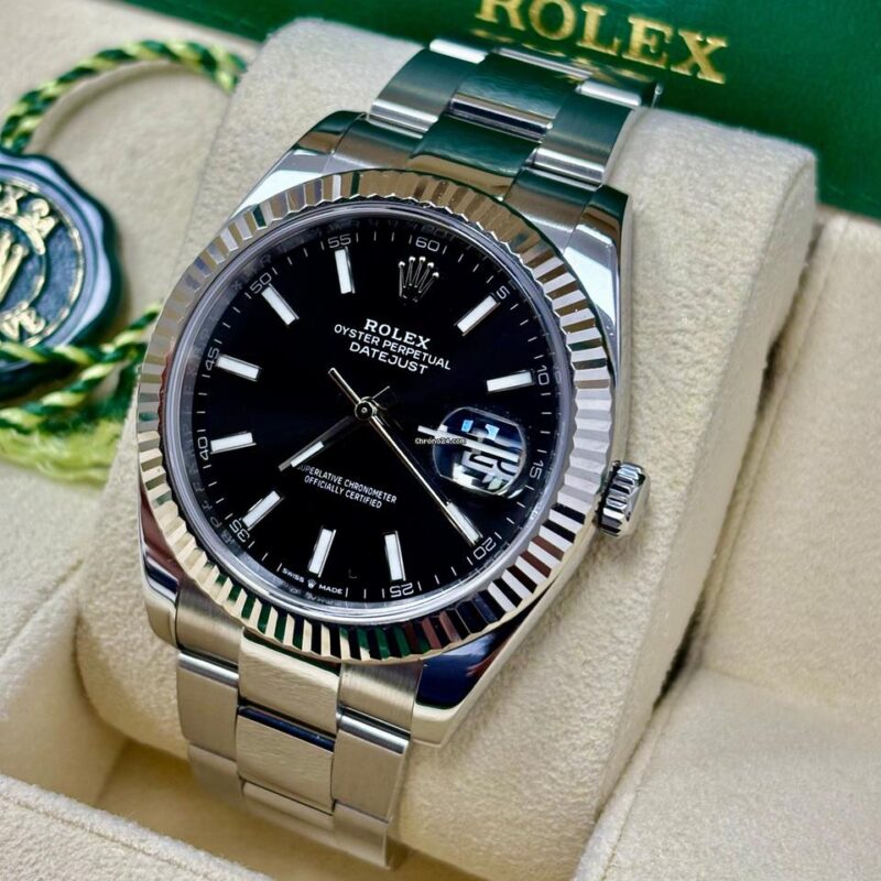 Rolex Datejust 41 — Blue Motif Dial, Ref. 126334