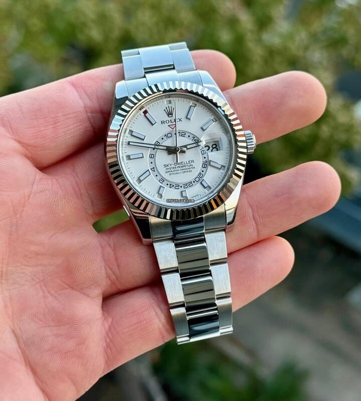 Rolex Sky-Dweller — White Rolesor, Ref. 326934